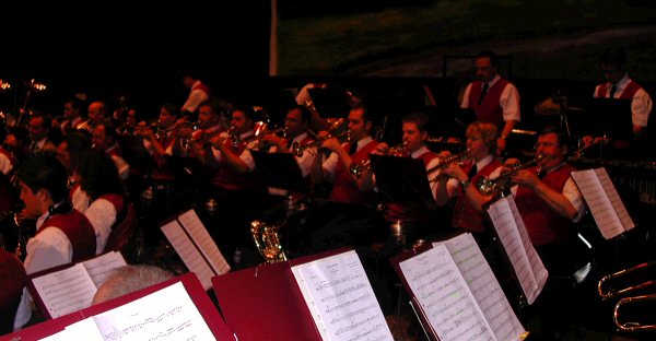Die Athleten aus Summon the Heroes - das Trompeten-Register des Musikvereins Rosswangen