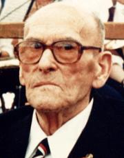Hieronymus Butz im Alter von 87 Jahren beim 60-jährigen Vereinsjubiläum 1985